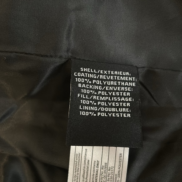 7 for all mankind faux leather puffer vest - Picture 12 of 14